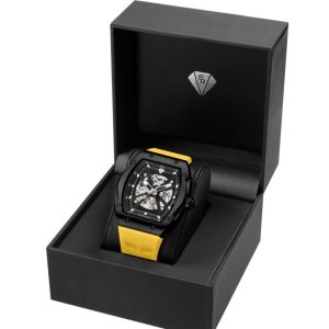 שעון שחור צהוב פיאר ריצרדסון מהקופסא